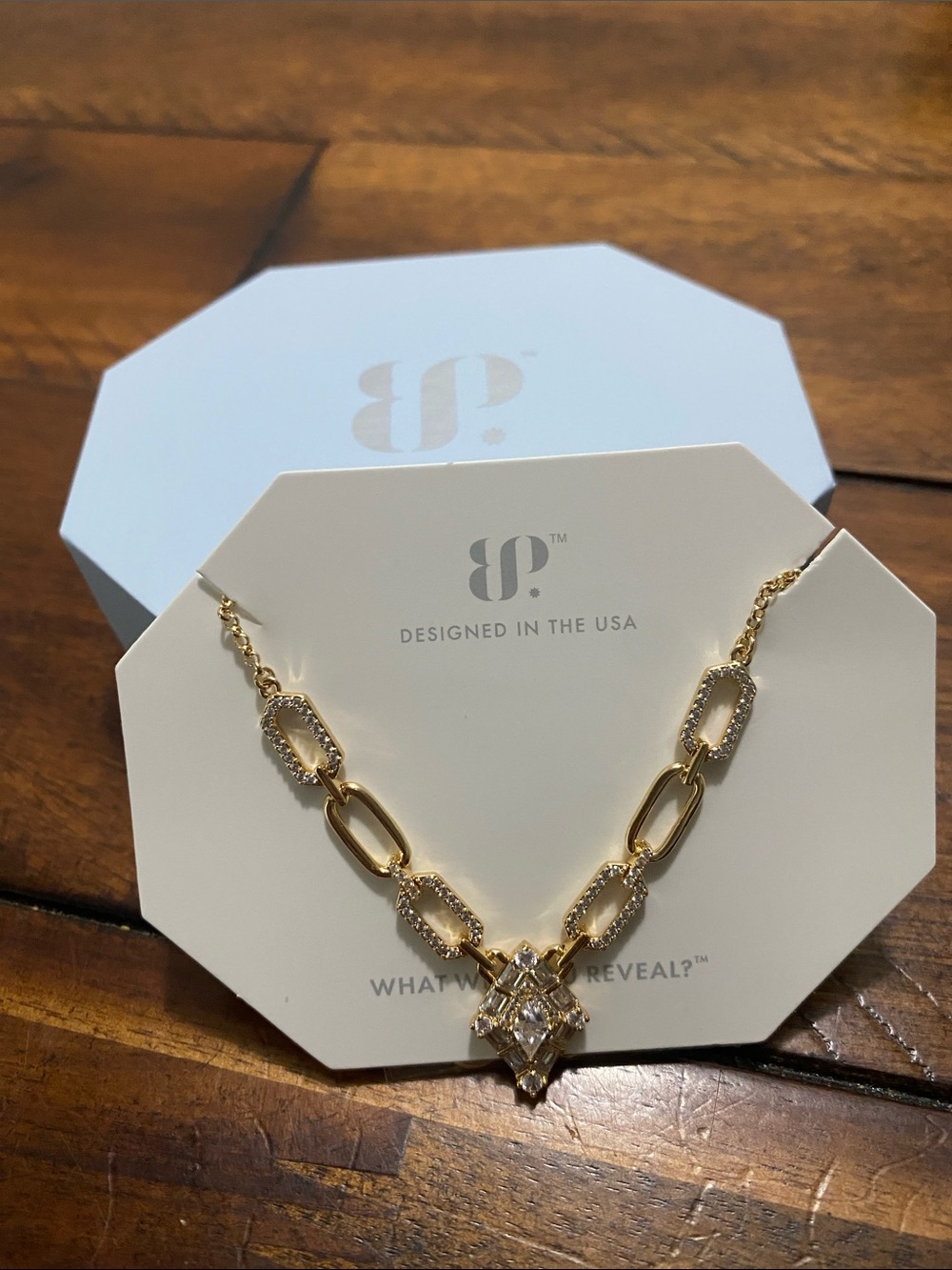 Bomb Party OG Originals Necklace - Diamond Cubic Zirconia - Gold Plating
